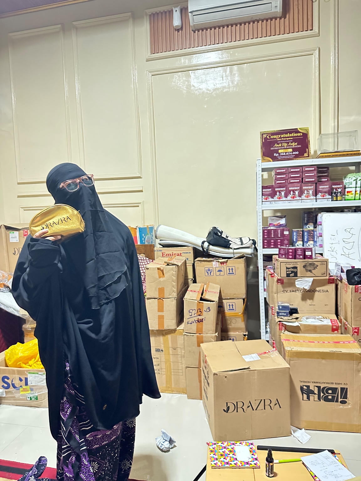 Stok dan aktivitas bisnis DRAZRA